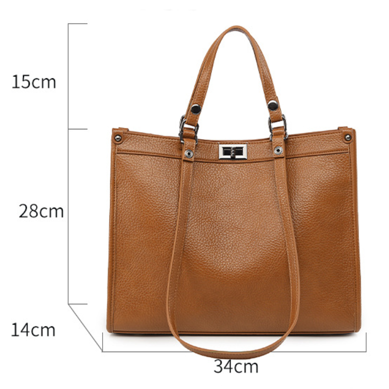 THE HERITAGE LOCK-DETAIL WORK TOTE size chart 1