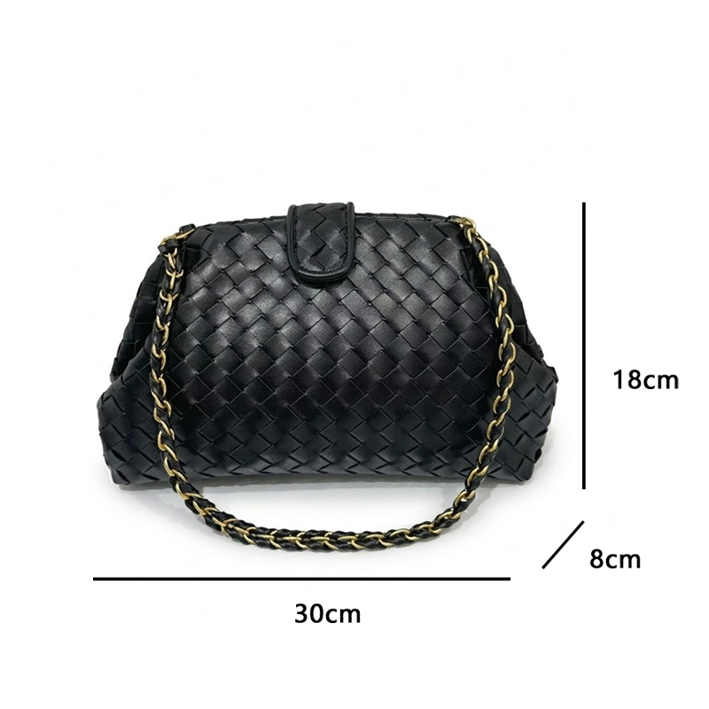 THE BRAIDED CHAIN POUCH size chart 1