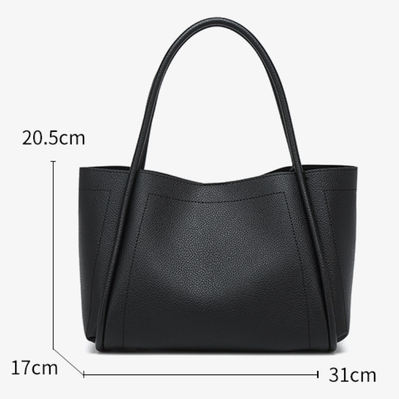 THE STRUCTURED LYCHEE GRAIN TOTE size chart 1